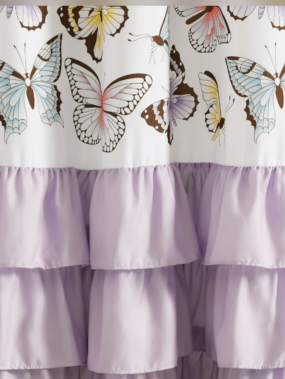 New Lush Decor Lilac Flutter Butterfly Curtains Fairycore Cottage Princesscore